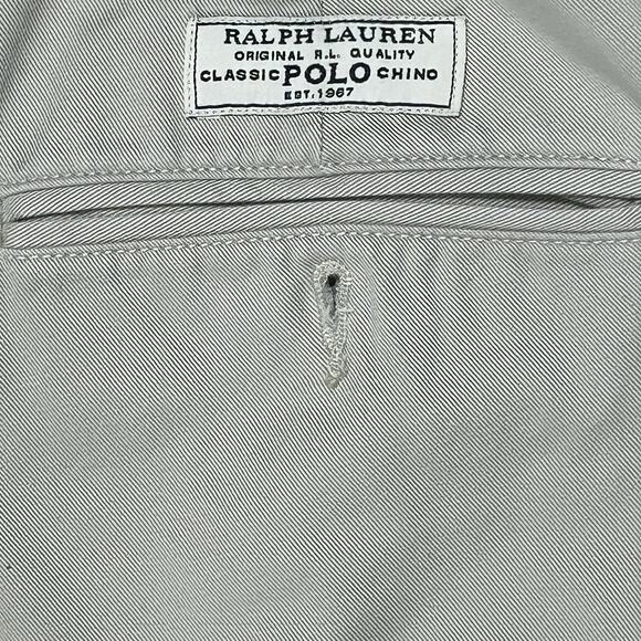 Vintage Polo Ralph Lauren Men's 36 X 27 Prospect Khaki BeigeChinos Pants Tousers - Picture 7 of 10